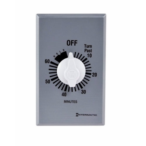 Intermatic FF60MHC Timer, 60 Minute Spring Wound Commercial Timer W/Hold