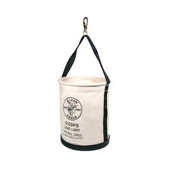 Klein Tools 5109PS Wide Straight Wall Bucket with Pocket 12-Inch