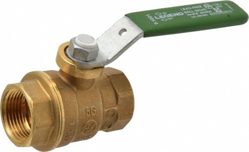 Legend Valve 101-026NL No Lead Iron Pipe Straight Thread Full-Port Ball Valve 1-1/4