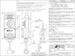 PECO TF115P-002 Industrial Temperature Controller W/Power Cord Range 40-110F Nema 4X