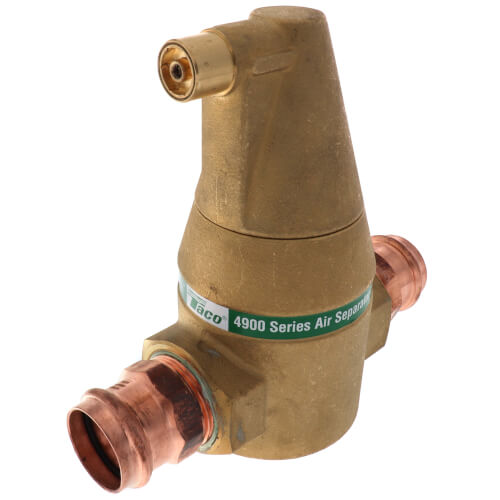 Taco 49-125P-1 Vortech® 1-1/4 in. Press Brass In-line Air Separator