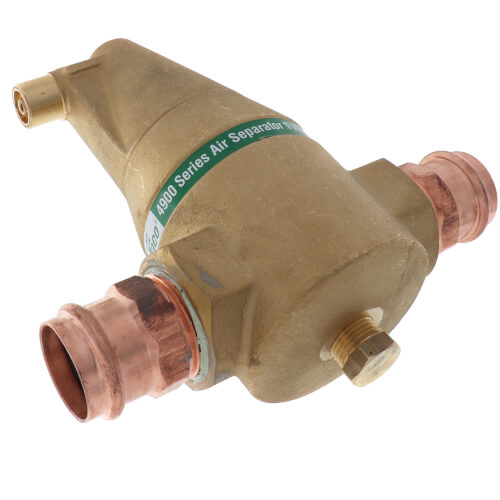 Taco 49-125P-1 Vortech® 1-1/4 in. Press Brass In-line Air Separator