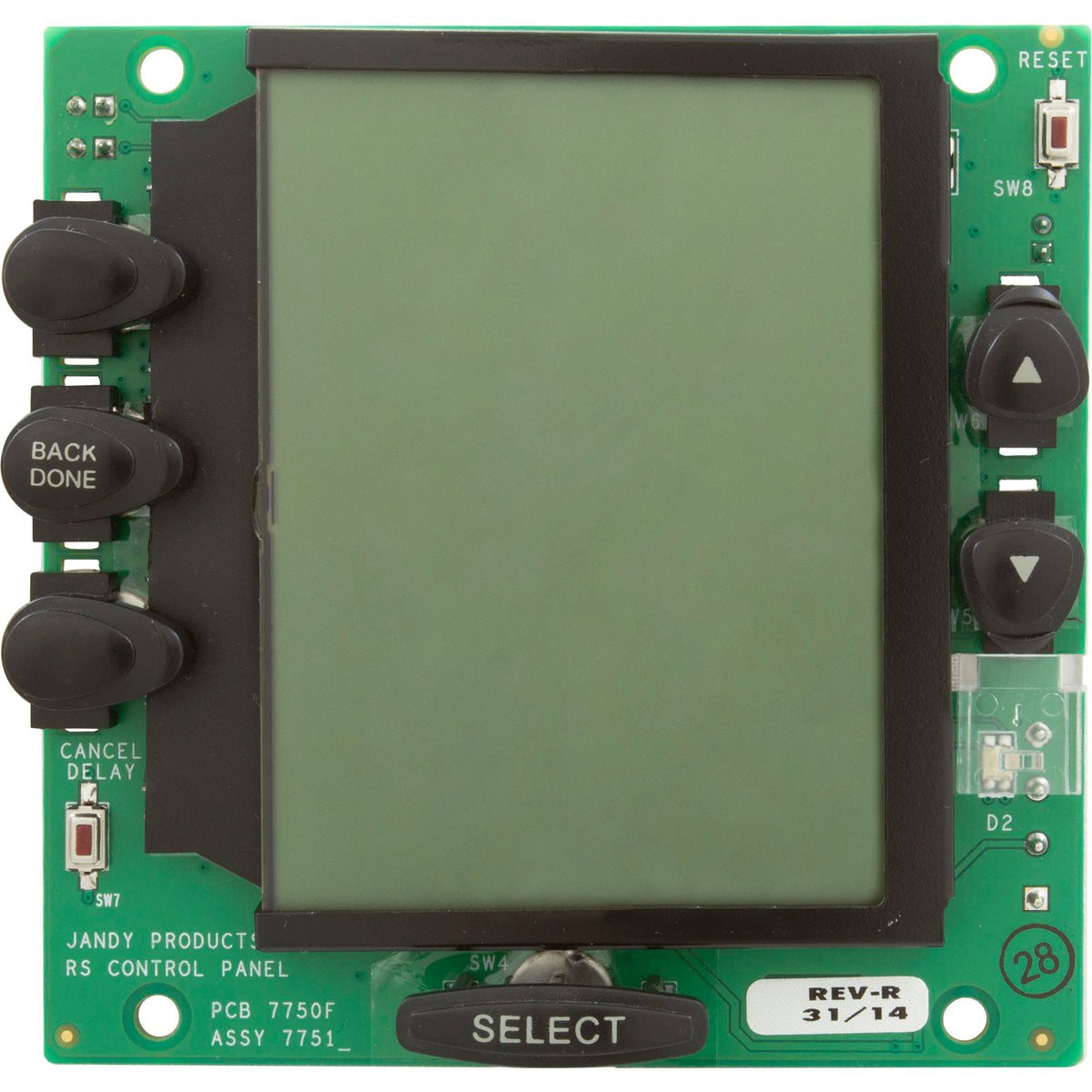 Zodiac R0550800 PCB Assembly for Jandy AquaLink OneTouch LCD Replacement