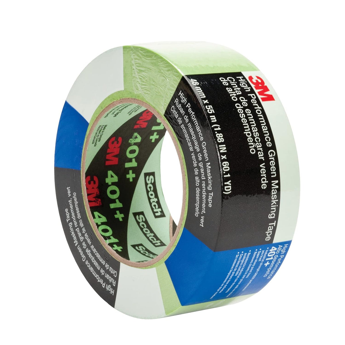 3M 70006745783 High Performance Green Masking Tape 401+ 48 mm x 55 m