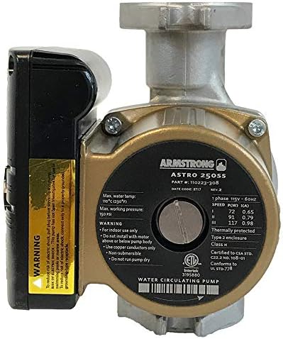 ARMSTRONG AIR Armstrong 110223-308 Astro 250SS Wet Rotor Circulator 1/20 Horsepower