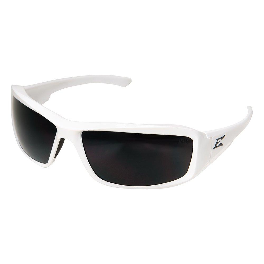 Edge Eyewear TXB246 Brazeau Torque Smoke Lens Polarized White Frame Safety Glasses