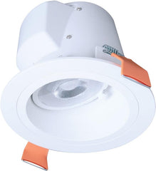 HALO RLS6159FS1EWHDMR Canless LED Module Selectable 2700K, 3000K, 3500K, 4000K, 5000K CCT RL Slope Ceiling Direct Mount 6 inch