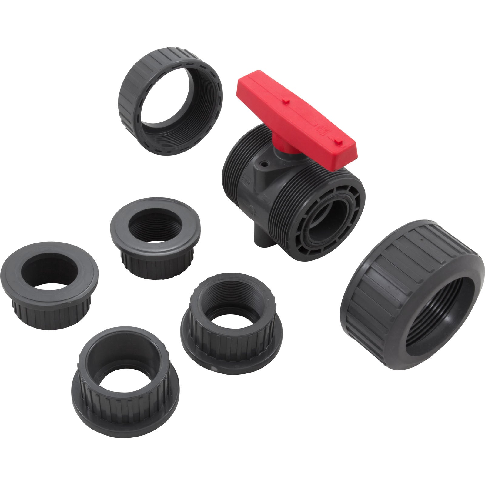 Hayward TBB1015CPEG True Union Ball Valve with EPDM O-rings 1-1/2 Inch Socket/Threaded End Connection