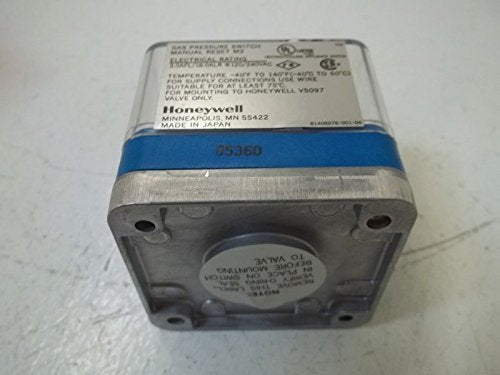 Honeywell C6097B1010 Pressure Switch 12 to 60 in. w.c.