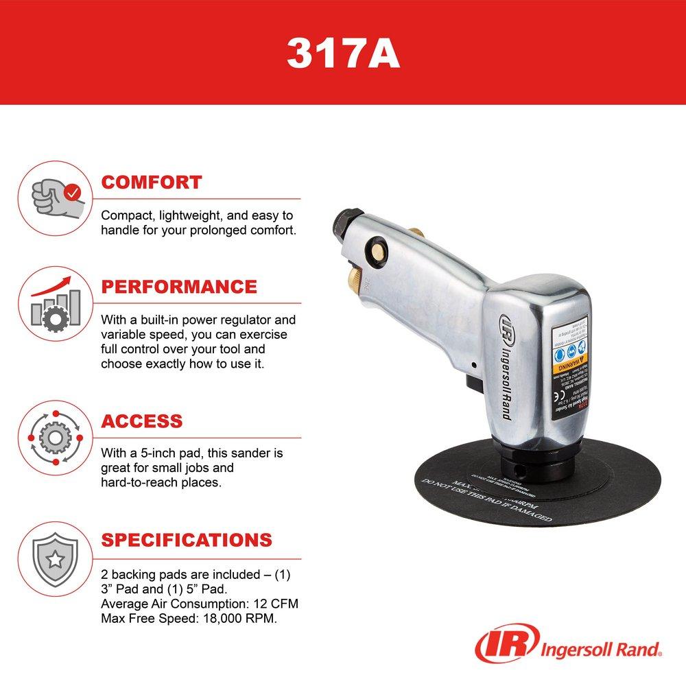 Ingersoll Rand 317A 5 in. High Speed Air Sander