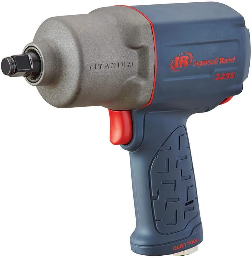 Ingersoll Rand 2235QTiMAX 1/2 Drive Air Impact Wrench – Quiet Technology, Standard Anvil