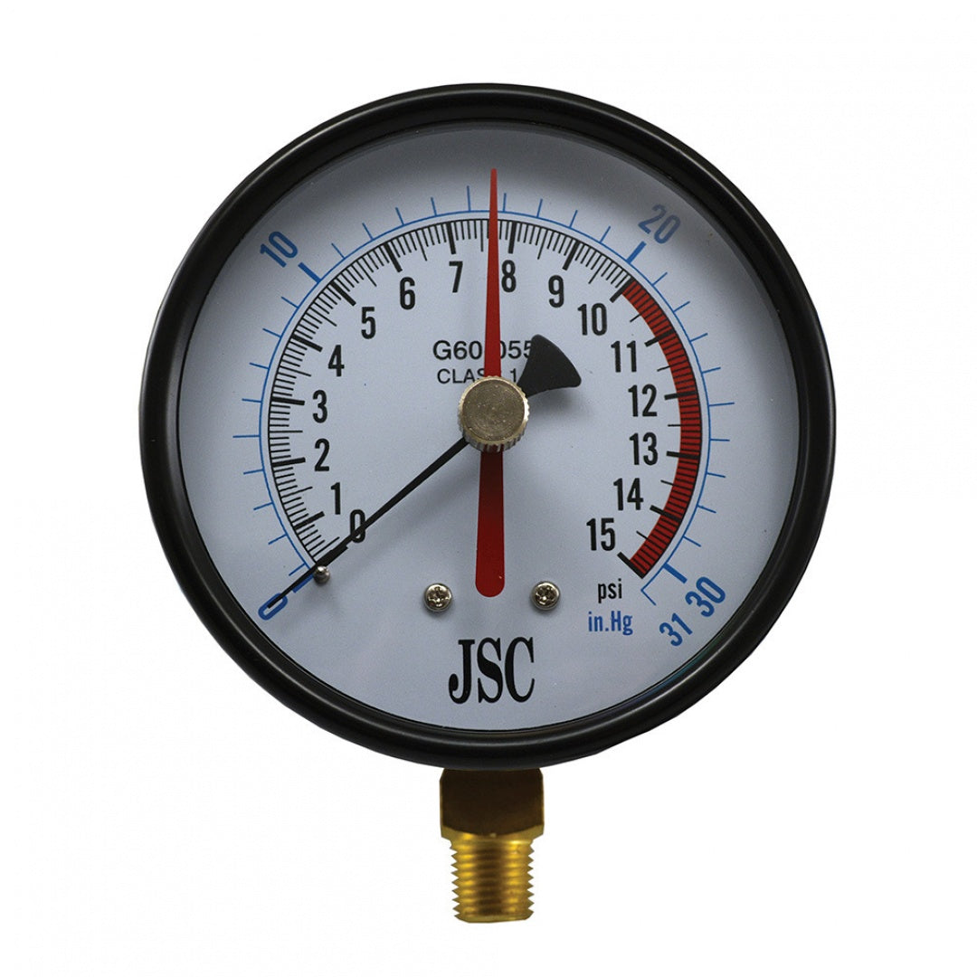 JONES STEPHENS CORP G60055 15 LB GAS TEST GAUGE (4 INCH FACE) CLASS 1A