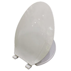 Jones Stephens U100600 Plastic Elongated Closed Front Toilet Seat in White