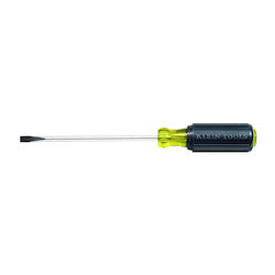 Klein 605-4 1/4-Inch Cabinet Tip Screwdriver 4-Inch Shank