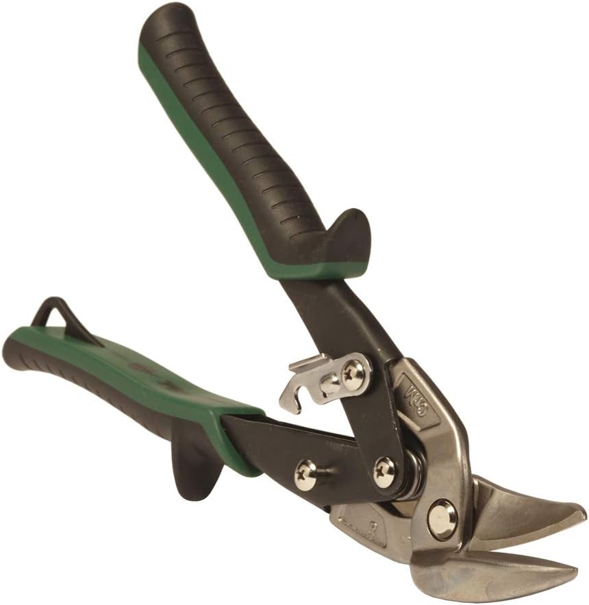 Malco AV7 Right Offset Cut Aviation Snip Green Grip 6 Ea/Box