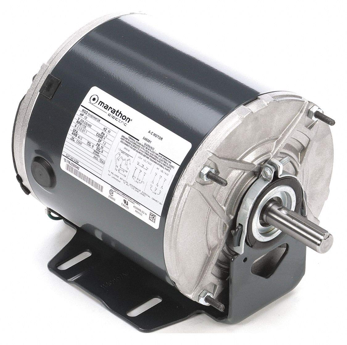 Marathon Electric MK284 Marathon K284 56 Frame Totally Enclosed 5K42HN4128 Belt Drive Motor 1/2 hp 1800 RPM 208-230/460 VAC