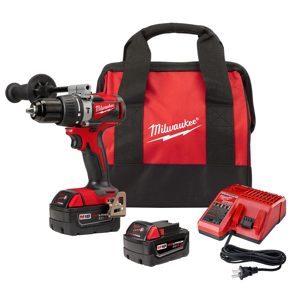 Milwaukee 2902-22 M18 Brushless 1/2 Hammer Drill Kit