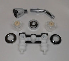 Mustee 80.400P Valve and Shower Head Kit Chrome