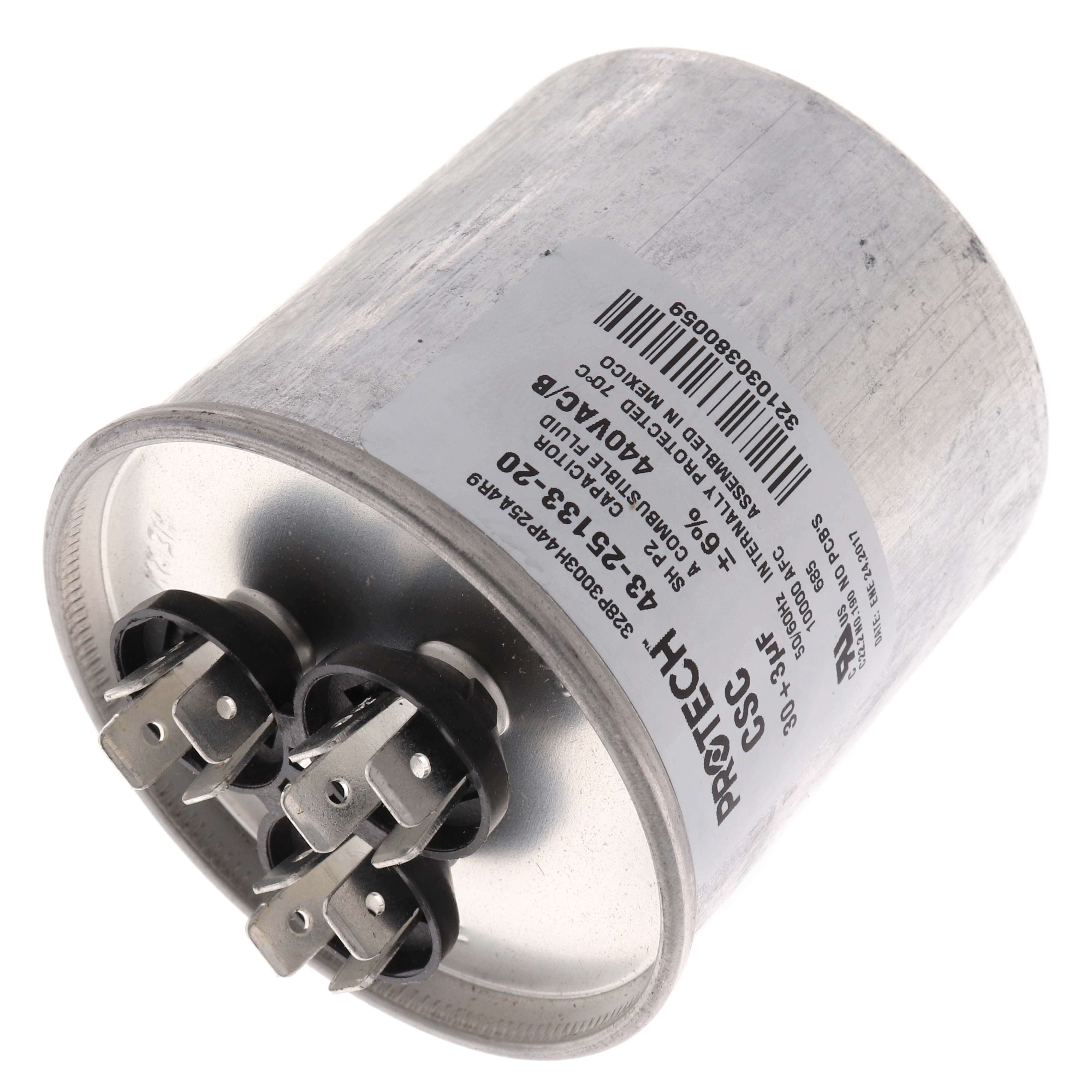 Rheem 43-25133-20 Capacitor - 30/3/440 Dual Round