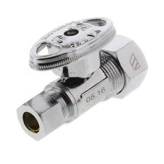 Sioux Chief 131-G2C1C04 KwikStop 1/2 x 3/8 in. OD Compression Quarter Turn Straight Supply Stop Valve