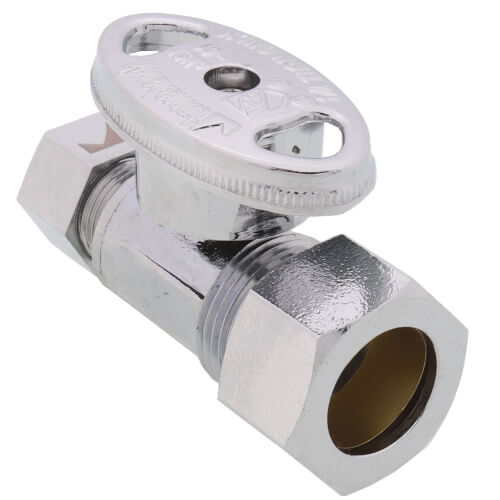 Sioux Chief 131-G2C1C04 KwikStop 1/2 x 3/8 in. OD Compression Quarter Turn Straight Supply Stop Valve