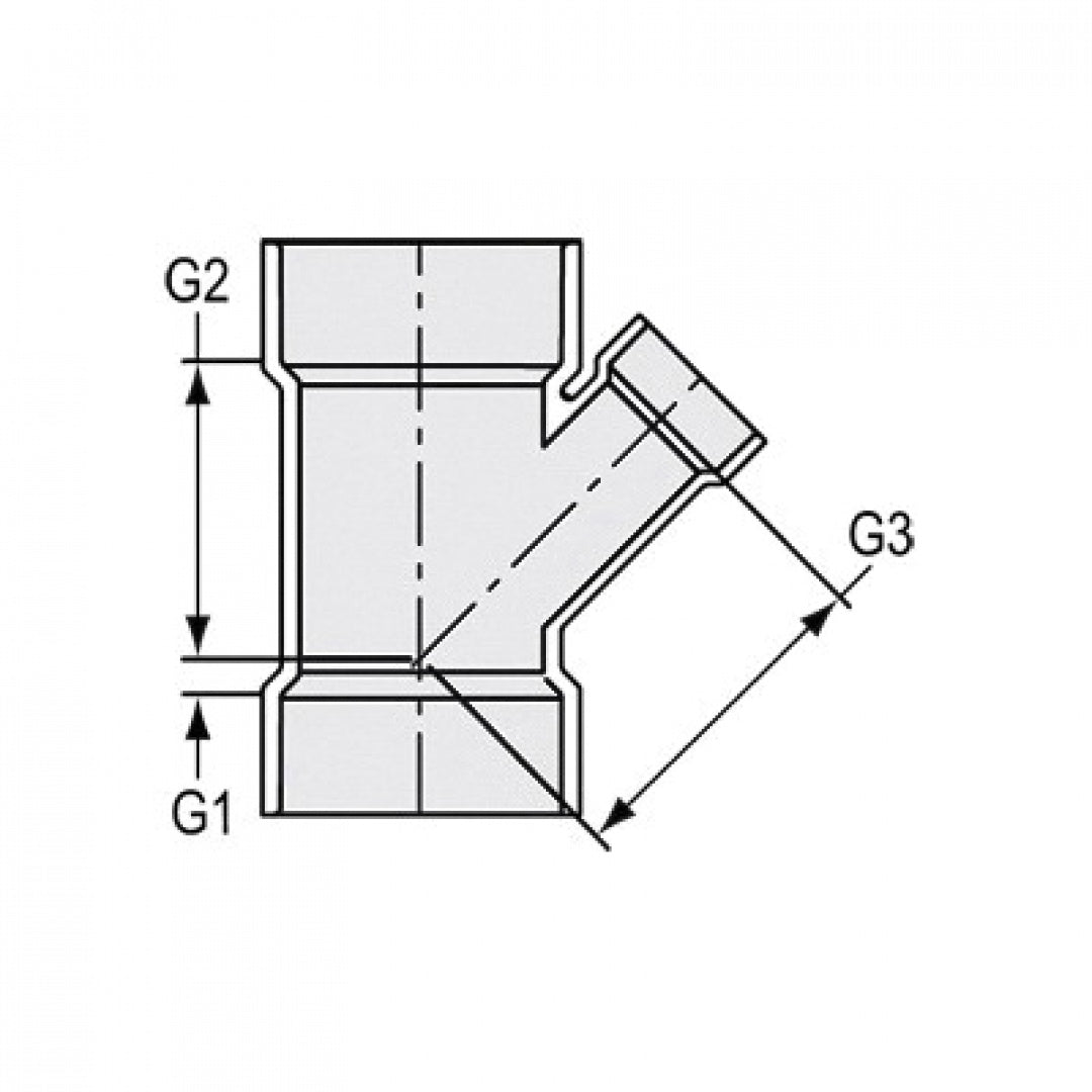 Spears P601-532 6X6X4 PVC DWV Reducing Wye