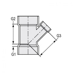 Spears P601-532 6X6X4 PVC DWV Reducing Wye