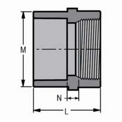 Spears 835-030C CPVC Pipe Fitting Adapter Schedule 80 3 Socket x NPT Female