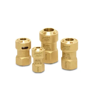 Sporlan PZKP-F10-HNBR ZoomLock Push To Connect Refrigerant Fitting 5/8 SAE Female Flare