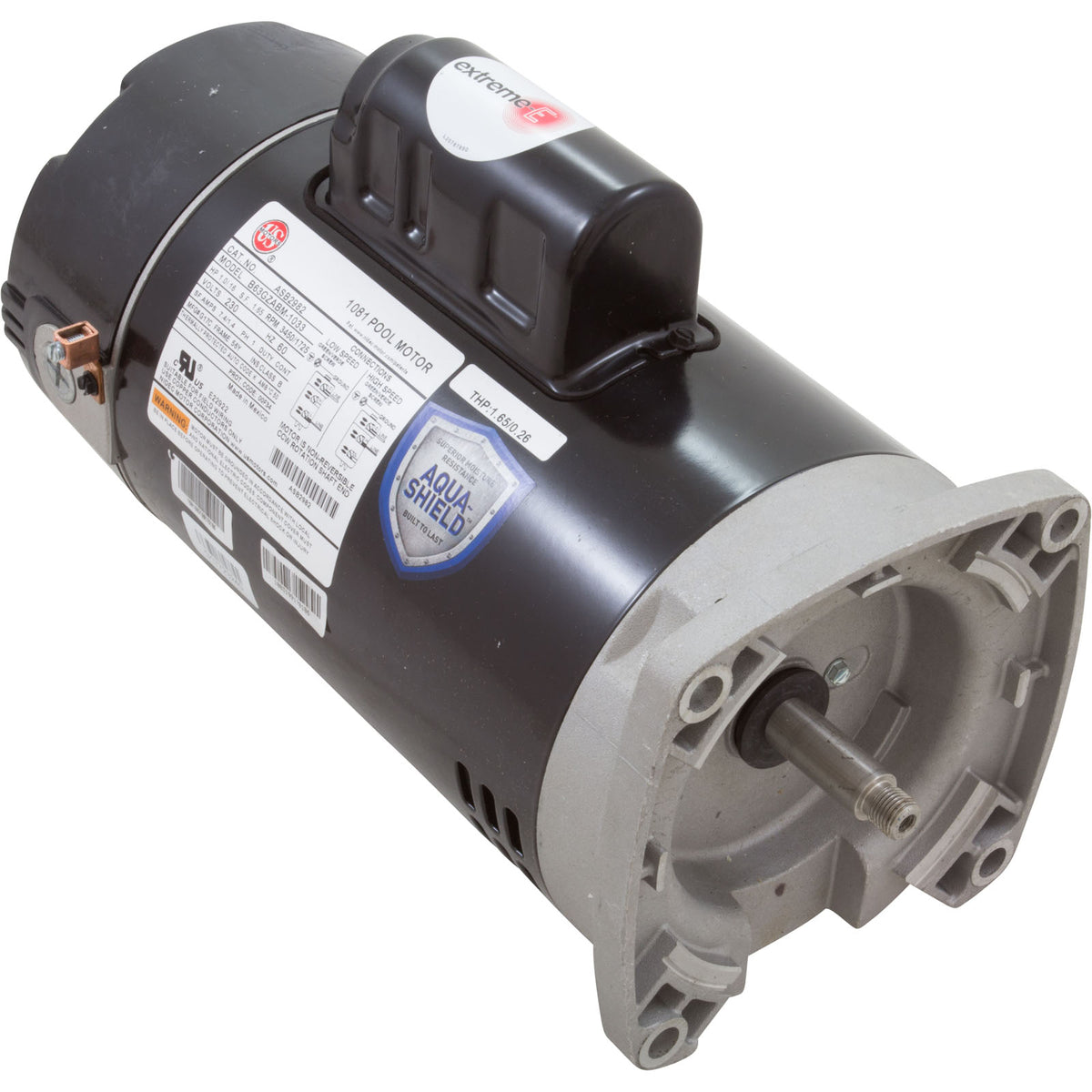 Nidec ASB2982 Motor, US Motor, 1.0hp, 230v, 2-SPD, 56Yfr, SQFL, Full