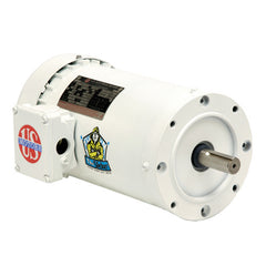 US-Nidec WD34S2ACR White Epoxy Washdown Motor 3/4 HP TENV C-Face / Footless