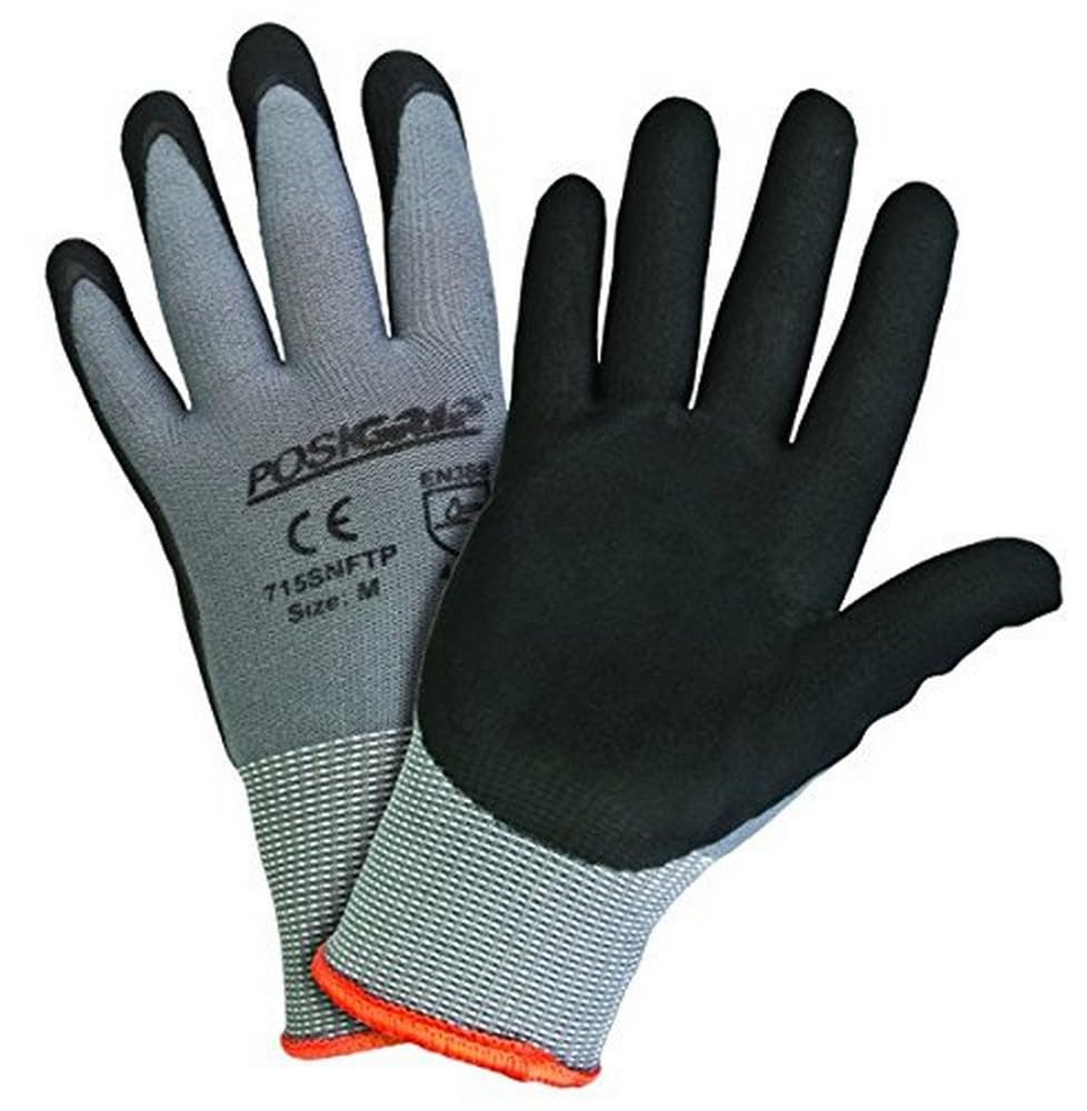 West Chester 715SNFTP Palm Dip Gloves - X Large Industrial Gloves (Pack of 12) - Replacement MPN 715SNFTP/XL