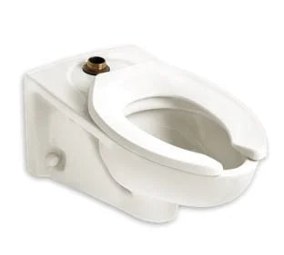 American Standard 2257101.02 Toilet Bowl Without Seat, Flush Valve, Commercial, White, Wall Mount, 18-7/16 Inch X 26 Inch X 14 Inch