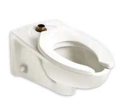 American Standard 2257101.02 Toilet Bowl Without Seat, Flush Valve, Commercial, White, Wall Mount, 18-7/16 Inch X 26 Inch X 14 Inch