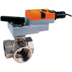 Belimo B350L+ARX24-MFT | Ball Valve | 2 | 3 Way | 87 Cv | w/ Non-Spg | 24V | MFT