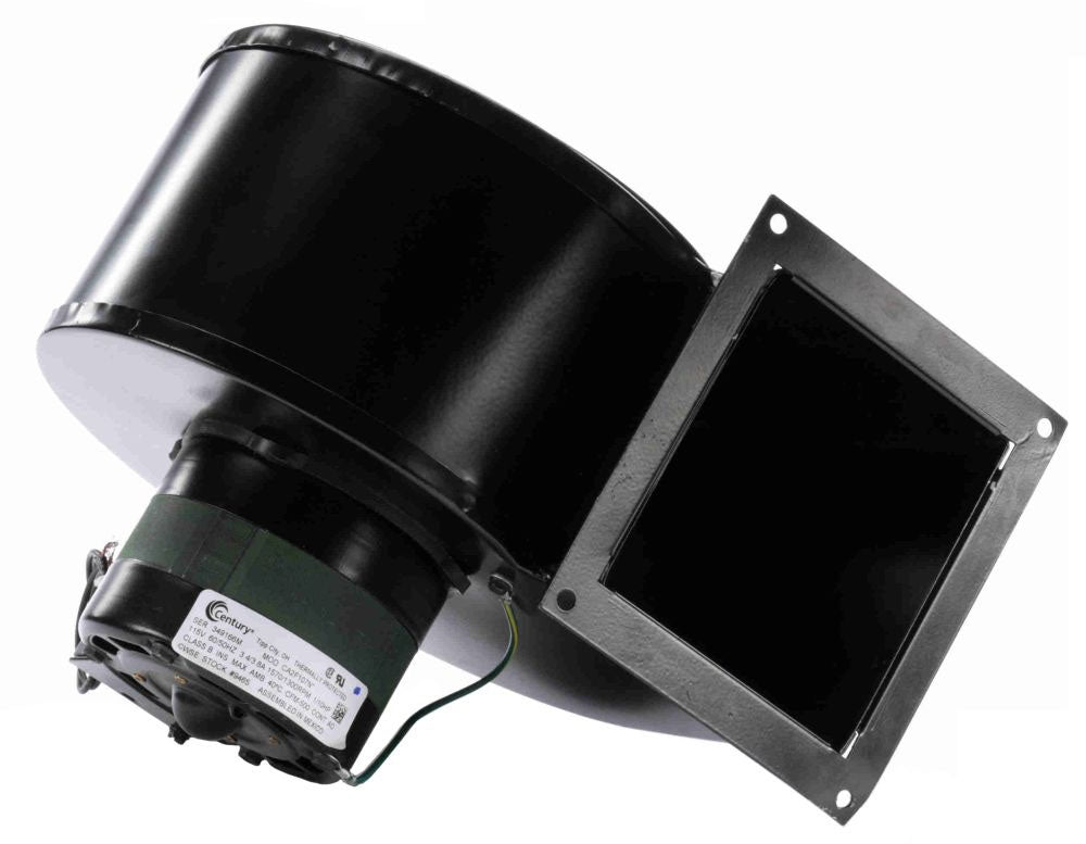 Century 9465 4.4 Diameter, 115 VAC 60 Hz 1-Phase, 3.4/3.8 A, 1570/1300 RPM, 495 CFM, Sleeve Bearing, 1-Speed, Rectangle, Shaded Pole Motor