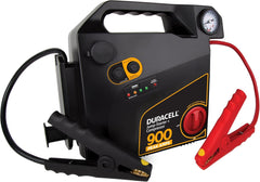 Duracell DRJS30C Portable Emergency Jumpstarter with Compressor, 900 Peak Amps