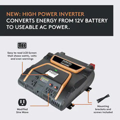 Duracell DRINV3000 High Power Inverter 3000 Watts - Replacement MPN DRINV3000