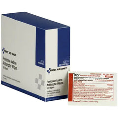 First Aid Only G310-002 PVP Iodine Wipes, 50/box