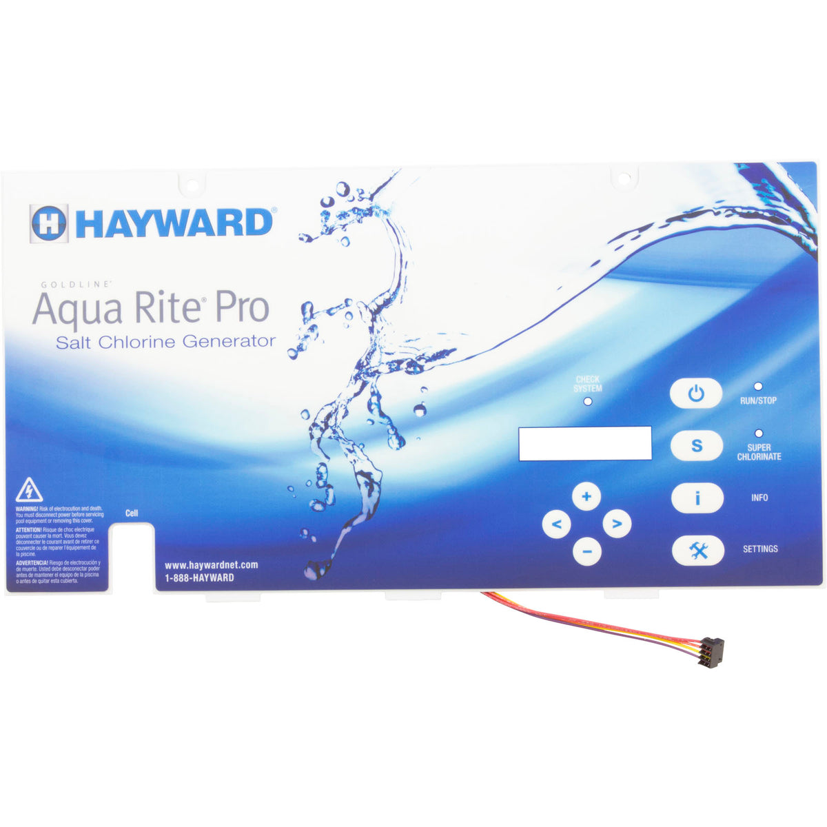 Hayward GLX-AR-PRO-MEM Display Membrane Switch Assembly Replacement for Hayward AQR-PRO Goldline Aqua Rite Pro Salt Chlorine Generators