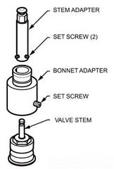 Honeywell 32004629-002 Bonnet Adapter Kit to Adapt Johnson VG7000 1/2 to 3/4 in Globe Valve