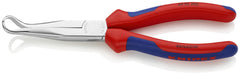 KNIPEX 3895200 Long Nose Pliers without Cutter, 8 in., Multi-Component, 45 degree Angled