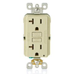 Leviton GFNT2-I Self-Test SmartlockPro Slim GFCI 20 Amp 125 Volt Receptacle With LED Indicator