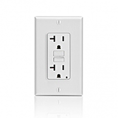 Leviton GFNT2-I Self-Test SmartlockPro Slim GFCI 20 Amp 125 Volt Receptacle With LED Indicator