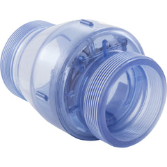 Magic Plastics 0823-20RTC Check Valve 2 Fine Threaded 0.5LB Clear