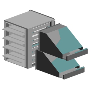 McDaniel Metals DHZECNJ90150 Horizontal Jade Economizer For Use With Daikin DC*090-150 7.5 - 12.5 ton Package Units