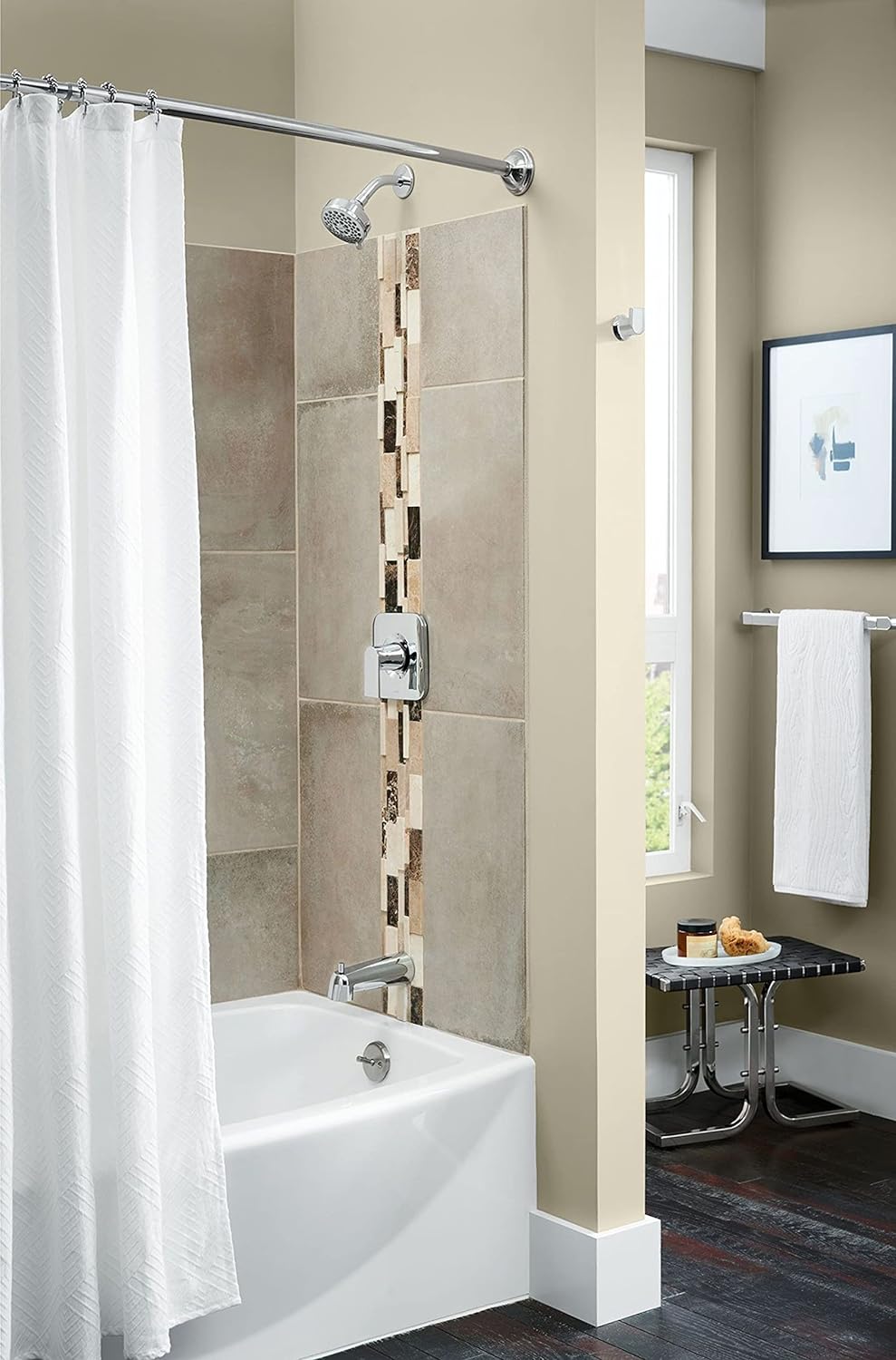 Moen T2472EP Genta LX Chrome Posi-Temp Pressure Balancing Eco-Performance Modern Shower Trim