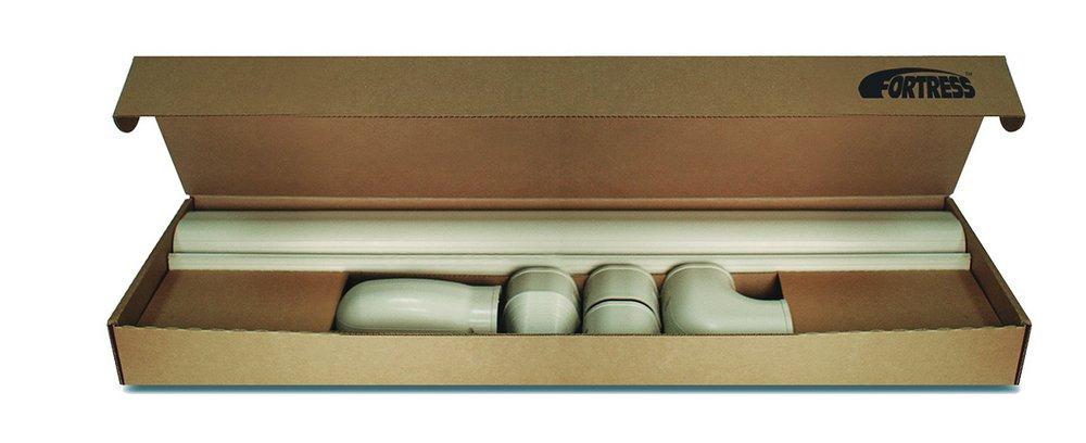 Rectorseal 84125 Fortress Lineset Covers 4.5 12'Wall Duct Kit, Ivory 122