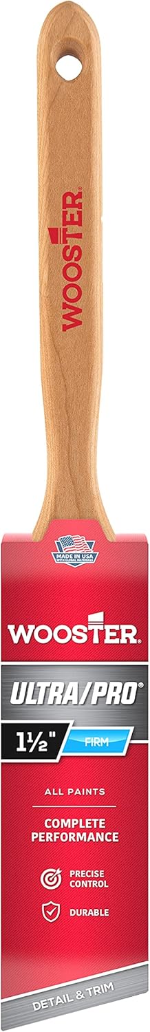 Wooster 4174-1 1/2 Ultra/Pro Firm Lindbeck Angle Sash Paintbrush, 1-1/2 Inch