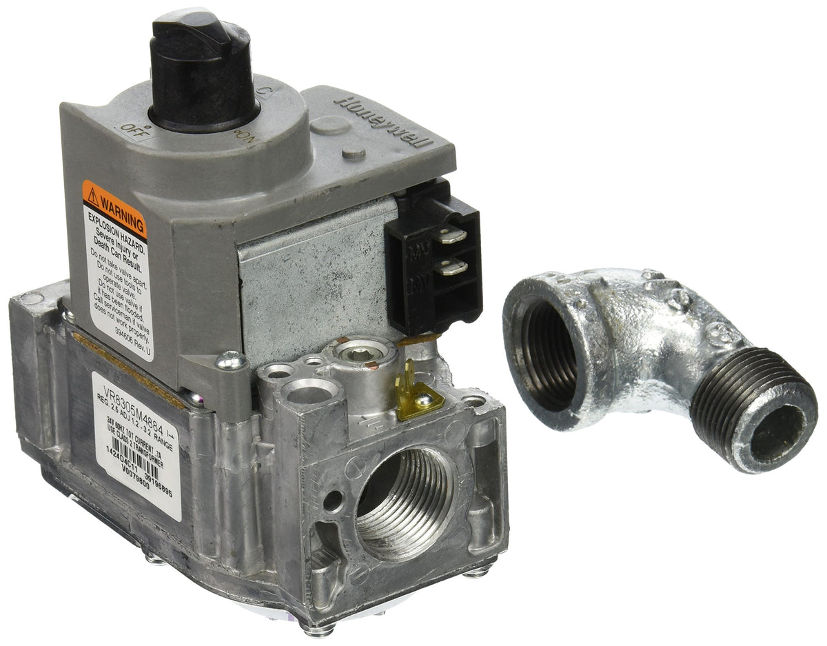 Zodiac R0455200 Natural Gas Valve with Street Elbow Replacement for Zodiac Jandy LXi Low NOx Pool and Spa Heaters